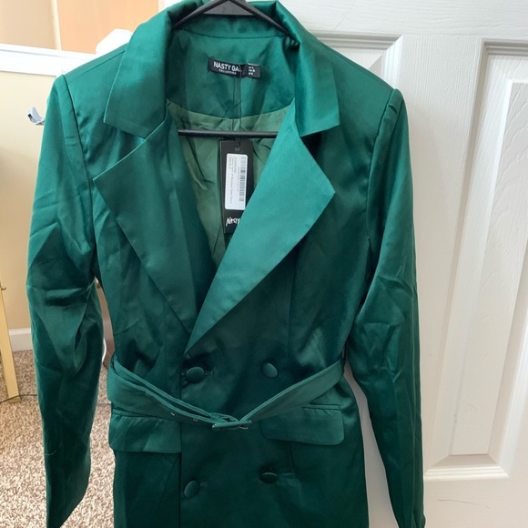 taking care of business satin dress